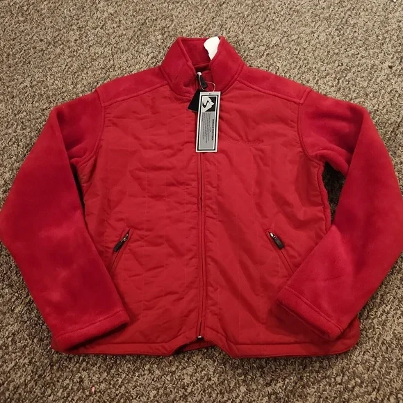 NWT Women's Storm Creek Quilted Red Fleece Jacket Size S - Picture 1 of 9